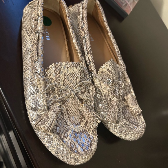 Coach snake embossed driving loafer size 7 - Picture 3 of 5